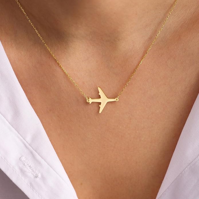 Gold Necklace for Women, Dainty Charm Pendant Necklace Jewelry Gift | 14K Gold Plated, Cute, Delicate, Adults, Non Tarnish, Hypoallergenic, Accessories - Image 2