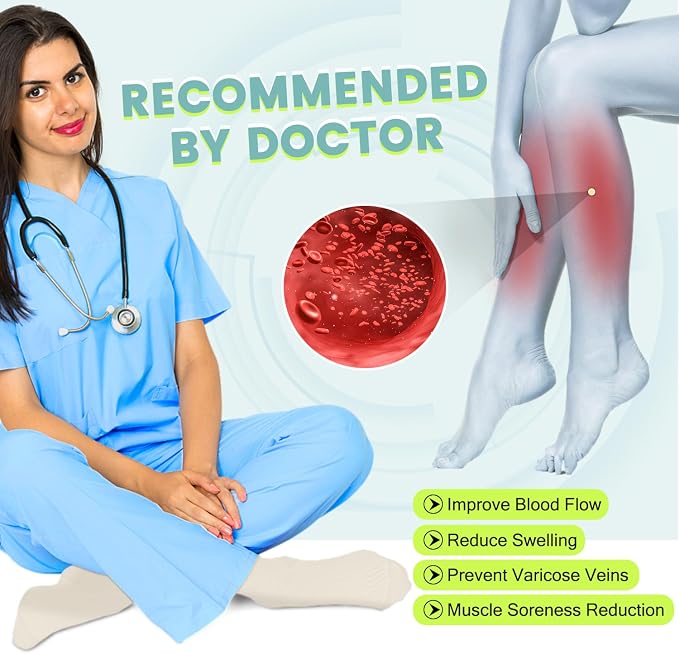Copper Compression Socks 15-20 mmHg for Men & Women 8 Pairs – Circulation Support for Nurses, Travel, Running, Hiking, Soccer - Image 4