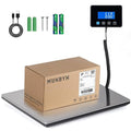 MUNBYN 660lb/1.8oz Shipping Scale, Digital Postal Scale for Packages | Hold & Tare Function, Backlit LCD, Battery & USB Cable Included, For Small Business, Luggage, Home Office by MUNBYN