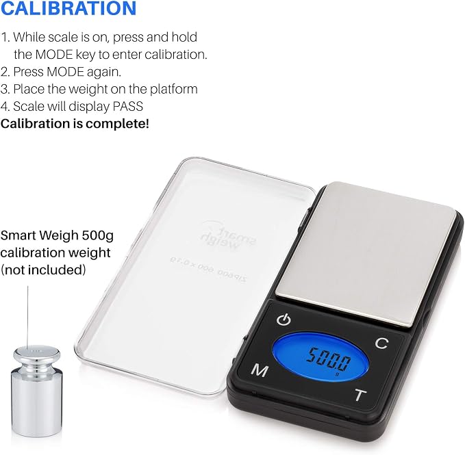 Smart Weigh ZIP600 Ultra Slim Digital Pocket Scale 600g by 0.1g with Counting Feature,Gram Scale and Ounce Scale, High Precision Accuracy - Image 7