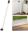 SECURITYMAN 3-in-1 Door Security Bar, Security Door Stoppers & Door Barricade – Heavy Duty Adjustable Iron Security Lock Bar for Home Defense, Apartment & Travel Safety (1 Pack - White) by SECURITYMAN