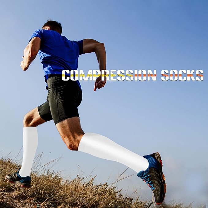 Sooverki Compression Socks for Women and Men Circulation (3/4 Pairs) is Best Support for Running Athletic Cycling Hiking - Image 5