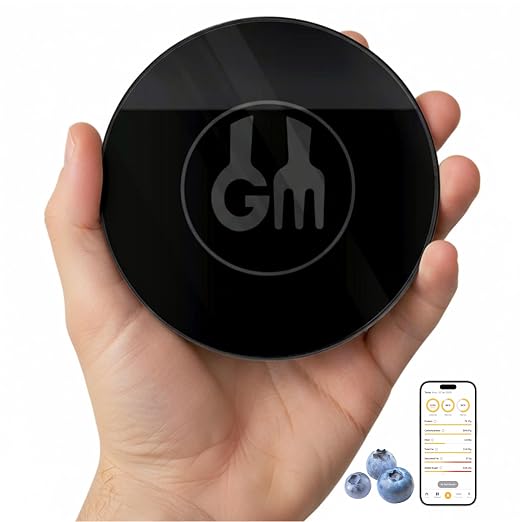 Portable Food Scale with Nutritional Calculator. Rechargeable Travel Size for Weight Loss, Nutrition, Calories, Diabetes, Meal Prep - Pocket Digital Kitchen Scales - Free GOURMETMILES App by Gourmetmiles-Macroscale