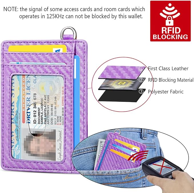 FurArt Slim Minimalist Wallet RFID Credit Card Holder for Men | slim minimalist compact rfid id window thin - Image 5