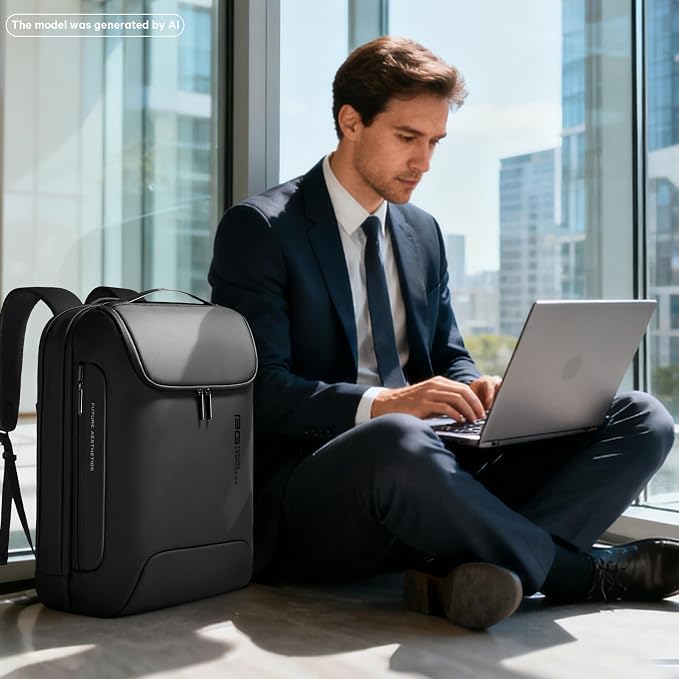 BANGE Anti-Theft Backpack with USB Charging Port 17.3 Inch Business Laptop Backpack - Image 9