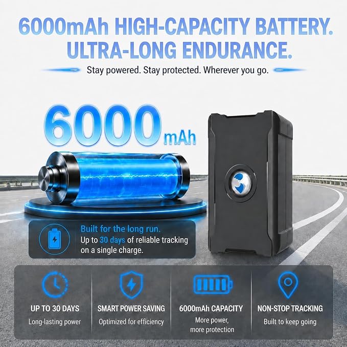 GPS Tracker for Vehicles, Long Battery Life Tracker Device for Trailers | Subscription Required, Geo-Fence, Unlimited Updates, Magnetic, 10S Real-Time Tracking Devices for Cars Hidden, - Image 5
