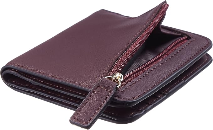 Gostwo Small Wallet for Women, Slim Bifold Credit Card Holder, Compact RFID Blocking Cash Wallet, Billfolds Thin Leather Zipper Pocket, Mini Wallet Gift for Ladies Teen Girls Travel with ID Window - Image 7