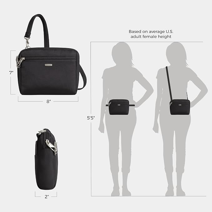 Travelon Anti-Theft Classic Convertible Crossbody & Waist Pack - Image 4