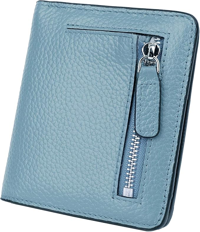 Small Leather Wallet for Women, Ladies Credit Card Holder RFID Blocking Women's Mini Bifold Pocket Purse by AINIMOER
