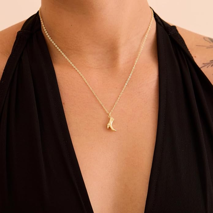 Gold Necklace for Women, Dainty Charm Pendant Necklace Jewelry Gift | 14K Gold Plated, Cute, Delicate, Adults, Non Tarnish, Hypoallergenic, Accessories - Image 3