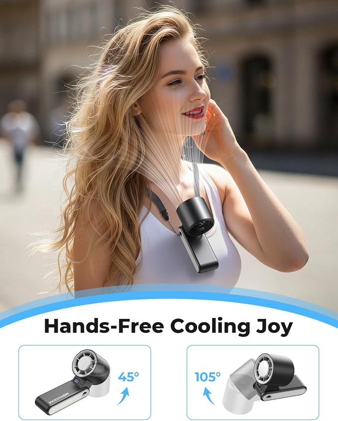 MORECORE Portable Handheld Fan with Ice Cooler, [Instant Chill to 50℉], Gifts for Men Mom Women Grandma Girl Her Hot Flash, 5000mAh Portable Cooling Fan, Camping/Cruise/Travel Essentials 2026 - Image 8