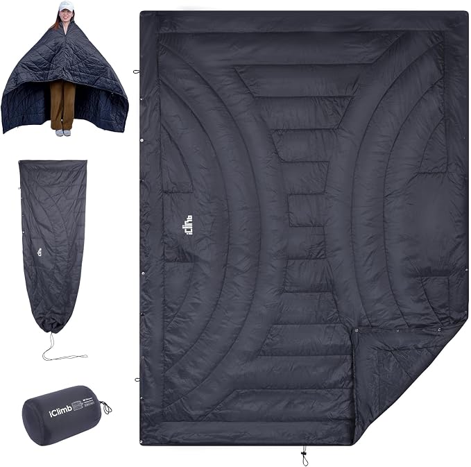 3M Thinsulate Insulation Warm Camping Blanket Ultralight Compact by iClimb