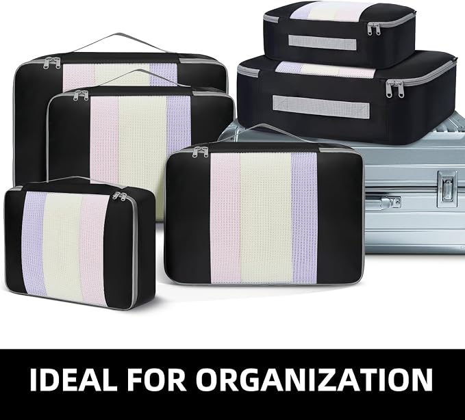 BAGAIL 6 Set/8 Set/10 Set Packing Cubes Various Sizes Packing Organizer for Travel Accessories Luggage Carry On Suitcase - Image 6