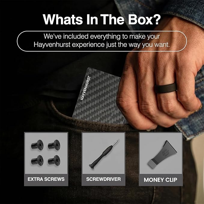 Wallet for Men - Slim RFID Blocking Metal Wallet with Money Clip, Minimalist Front Pocket Credit Card Holder, Small Mens Wallet - Image 7