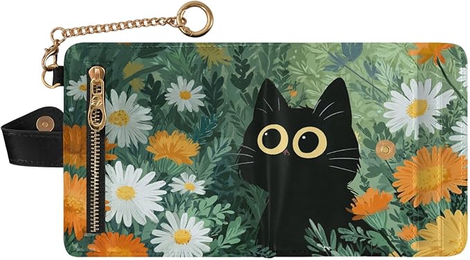 Japanese Anime Cat Women's Wallets RFID Blocking,Credit Card Holder Bifold Wallet,Slim Card Cases,PU Leather Travel Wallet for men Girls - Image 2