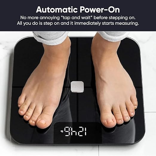 Wyze Smart Bathroom Scale & Body Analyzer, Bluetooth, 400 lbs, Black | Tracks 12 metrics, Crisp LED Display, Sync with Fitness Apps, Heart Rate Tracking, Auto-Recognition & Sharing - Image 5