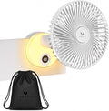 VENTY Portable Clip Fan - Rechargeable 10-Hour Battery Portable Fan - 360° Rotation & 90° Tilt - Stroller Fan, Desk Fan or Bedside Fan - Aromatherapy & LED Light - USB-C Rechargeable Clip On Fan by VentyFan