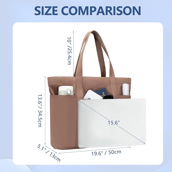Tote Bag for Women,Large Handbag with Laptop Compartment, Shoulder Bag for Travel, Tote Bags for Work and Everyday - Image 5