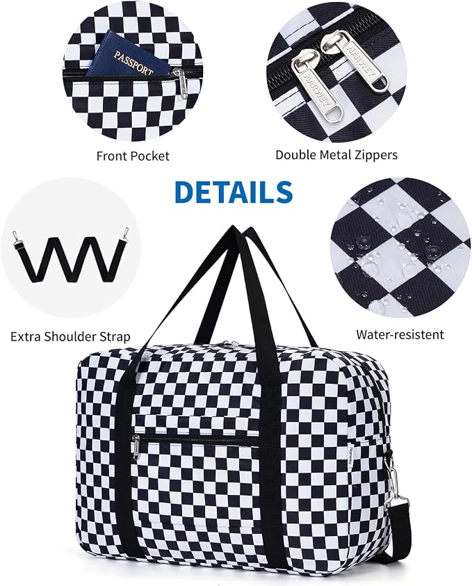 For Spirit Airlines Personal Item Bag Foldable Travel Duffel Bag Tote Carry on Luggage Duffle Overnight for Women and Men - Image 5