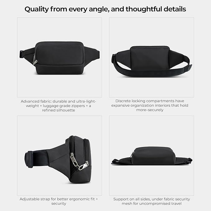 Travelon Anti-Theft Classic Waist Pack - Image 6