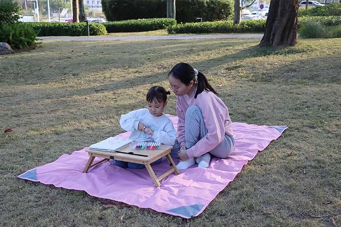 Orga'Neat Pocket Picnic Blanket, Compact Lightweight Tarp for Camping | Foldable, Easy to Carry, Water Resistant Sandproof Washable Quick Dry Mat for Beach, Festival, Travel, Outdoor Recreation - Image 5