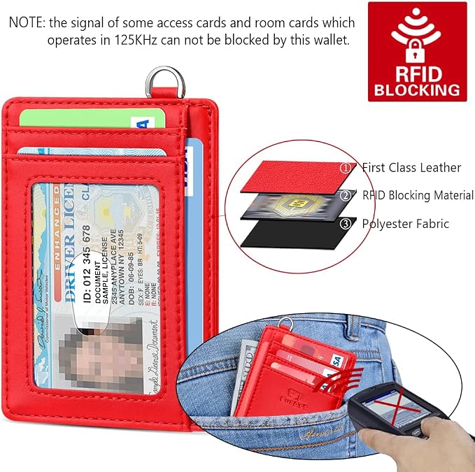 FurArt Slim Minimalist Wallet RFID Credit Card Holder for Men | slim minimalist compact rfid id window thin - Image 5