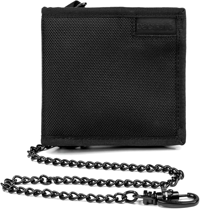 Pacsafe Rfidsafe Z100 Rfid Blocking Bi-fold Black Travel Wallet, Black by Pacsafe