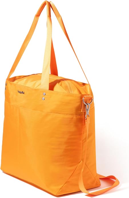 Baggallini Carryall Tote - Lightweight Nylon Zipper Top Weekender Travel Beach Bag w/Luggage Sleeve - Image 9