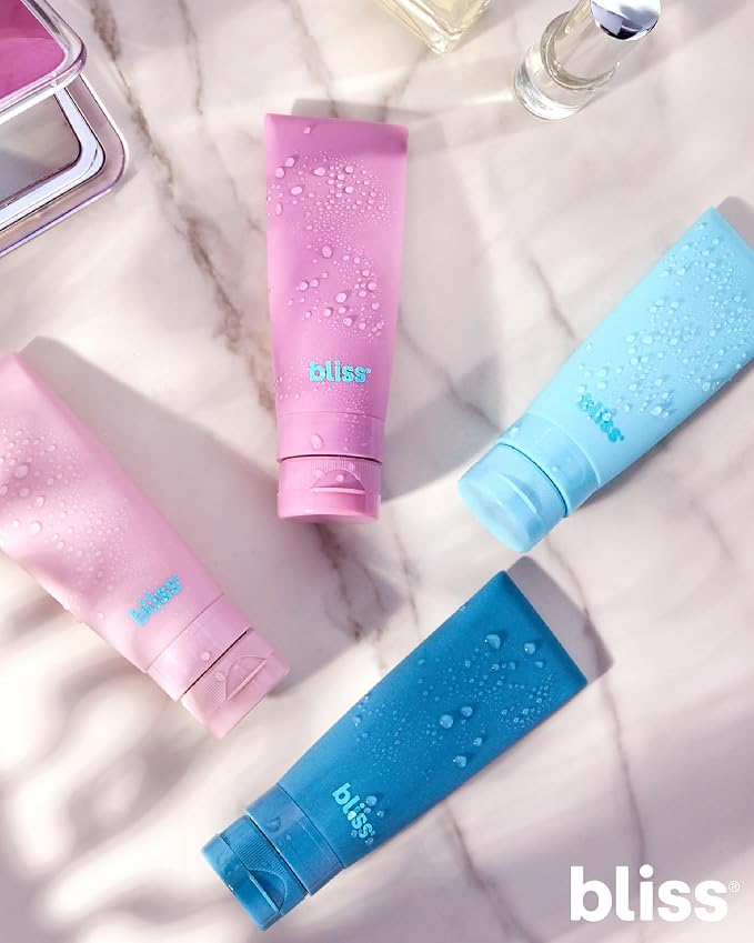 Bliss Travel Bottles Set TSA Approved Leak-Free Refillable Toiletries | Soft, Durable Containers Compress and Rebound Easily, Includes Spray Options for Toners and Mists, Carry-On Ready - Image 6