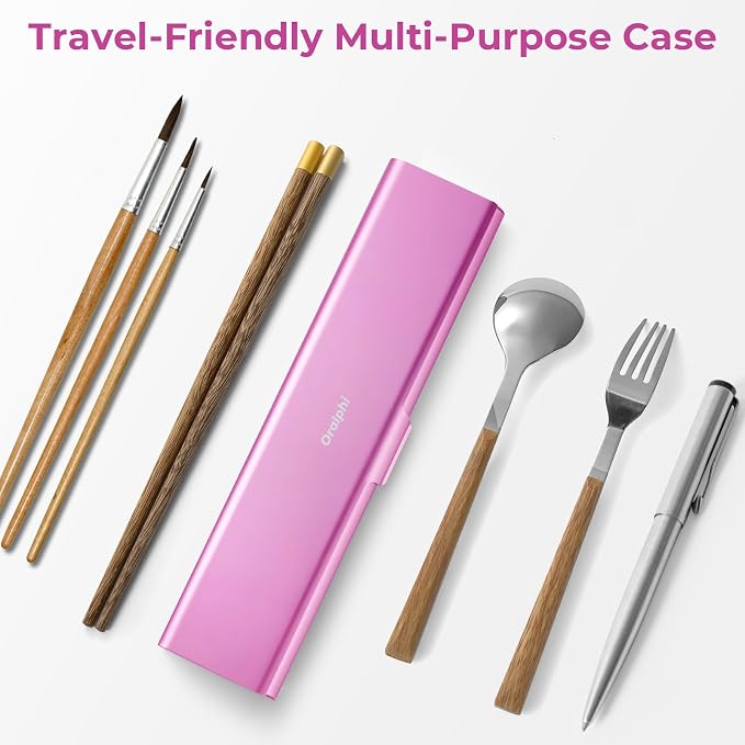 Wider Aluminum Toothbrush Travel Case, Portable Travel Toothbrush Holder, Durable Manual Toothbrush Box Container for Traveling, Bathroom, Camping, Business Trip, Pink - Image 8