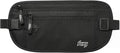 MoKo Travel Money Belt, Hidden RFID Blocking Passport Wallet, Black | Slim money belt has three pockets, breathable backing, water-resistant nylon, and an adjustable 28-50 in waist strap by MoKo