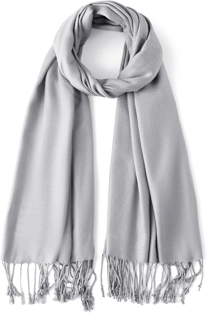 Soft Silky Pashmina Shawl Wraps Solid Colors Scarf for Wedding Evening Dresses - Image 6