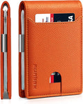 RUNBOX Slim Wallet for Men - RFID Blocking Leather Bifold with Money Clip | Minimalist Front Pocket Wallet Holds 11 Cards,Slim Thin Design,RFID Blocking Protection, Practical Birthday Gifts for Men by RUNBOX
