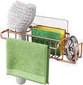 HapiRm Sponge Holder for Kitchen Sink, No Drill Kitchen Sink Caddy Organizer, Rustproof and Waterproof Dish Sponge Holder - Rose Gold by HapiRm