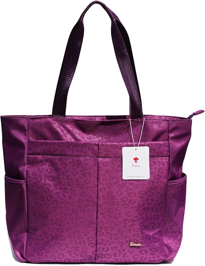ESVAN Original Floral Tote Bag Large Shoulder Bag with Multi Pockets for Gym Travel Beach Daily Bags - Image 3