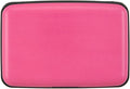 Credit Card Holder, RFID Blocking Metal Card Wallet for Women Men Slim ID Card Holders Protector Aluminum Business Hard Case (Fandango Pink) by Kaabao