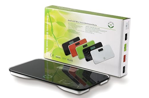 NewlineNY Auto Step On Super Mini Travel Bathroom Scale, 5.25" x 8.5" SBB0638SM: Black - Image 5