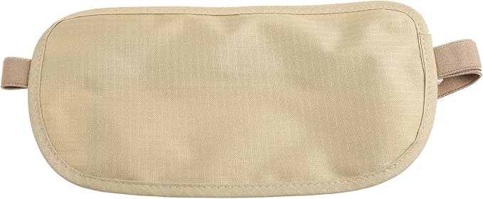 Upgraded Money Belt for Travelling Security Money Pouch for Cash Cards Keys & Passport Quality ronMade Khaki, approx 13x26cm/5x10in - Image 7