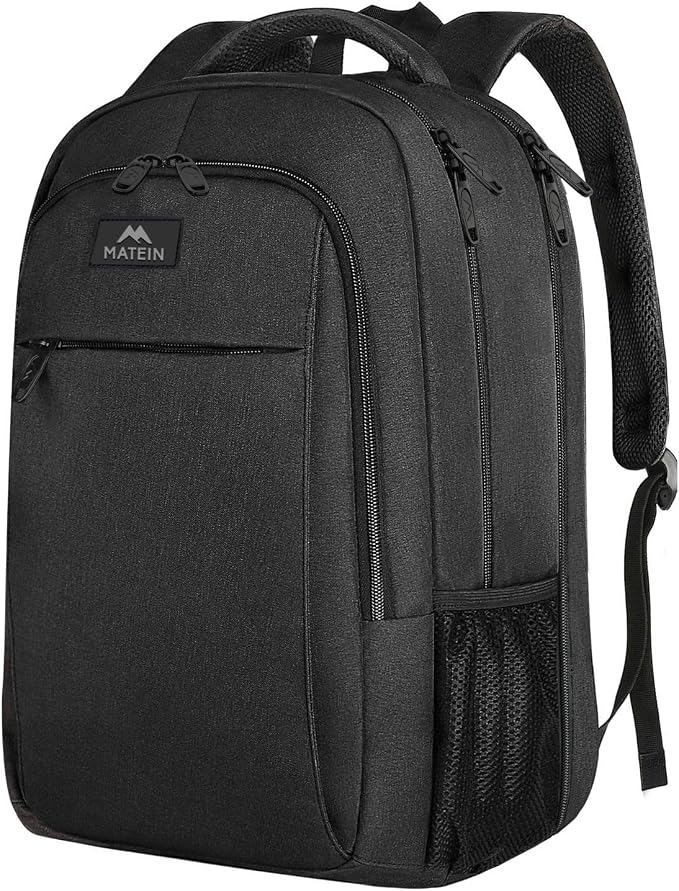 MATEIN Extra Large Backpack, 17 Inch TSA Friendly Travel Laptop Backpack | Business Work & College Bookbags, 20+ Pockets, Anti-Theft Hidden Pocket, Computer Bag, Gifts for Men & Women, Black - Image 10
