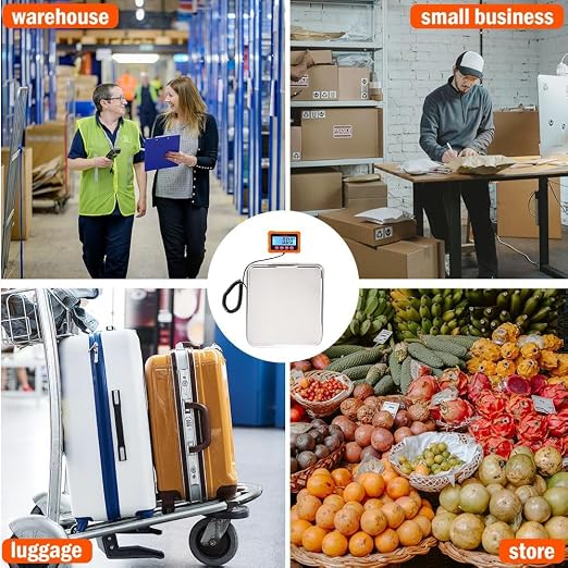 Vivicreate Digital Postal Scale for Packages, Shipping Scale for Small Business, Package Scale with Tare & Hold, Large Platform Mail Scale for USPS, Amazon Sellers, [440 lb] - Image 7