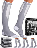 3 Pack Medical Compression Sock-Compression Sock For Women and Men Circulation -Best for Running,Nursing,Athletic Sports by LaiteHebe