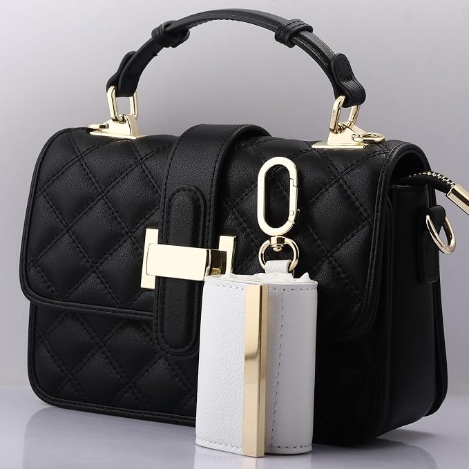 Foldable Tote Bag Keychain - Large Capacity Portable Shopping Bag Keyring - Reusable Groceries Bag for Daily Use - Image 4