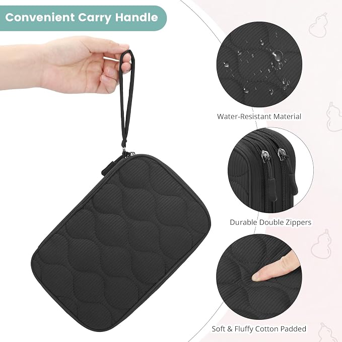 Skycase Tech Pouch - Lightweight Electronics Organizer Travel Case - Double Layers Cable Organizer - All-in-One Storage Bag for Charger, Cord, Phone, Flash Drive, Essentials - XL - Image 6