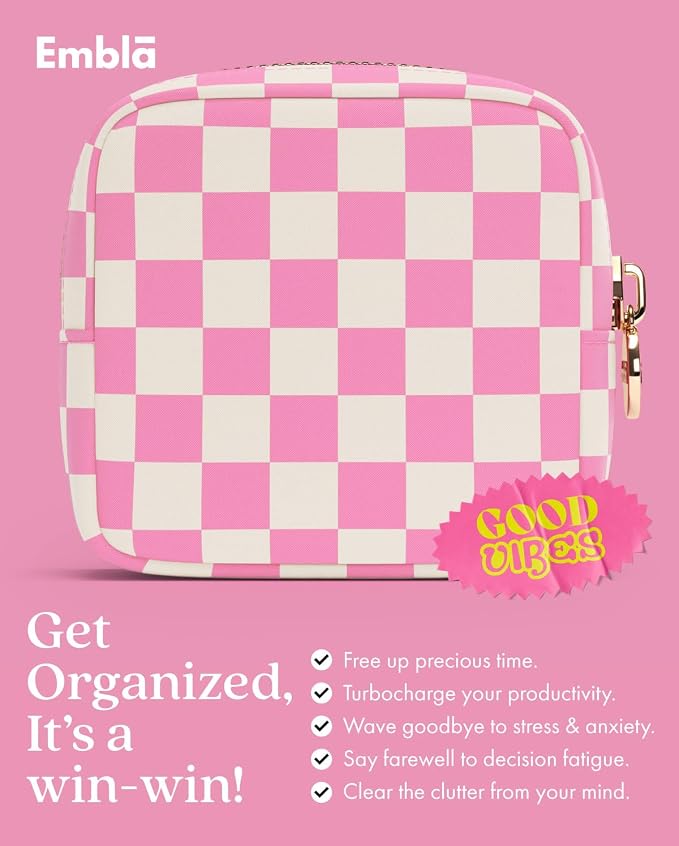 Makeup Bag for Women, Travel Cosmetic Organizer, Waterproof Toiletry Pouch | Small Nylon Cosmetic Bag with Zipper, Water-Resistant Beauty Pouch for Purse, Travel Essentials, Make up Case - Image 6