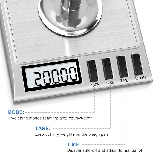 Fuzion Digital Milligram Scale, 50g/0.001g Powder Scale with 6 Accessories | Includes Calibration Weights, Mg Scale for Powder, Supplement, Jewelry, Capsule Filling, Reloading - Image 6