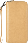 Small Compact Women Wallet RFID Blocking Genuine Leather Bifold Purse with ID Windows by Lavemi