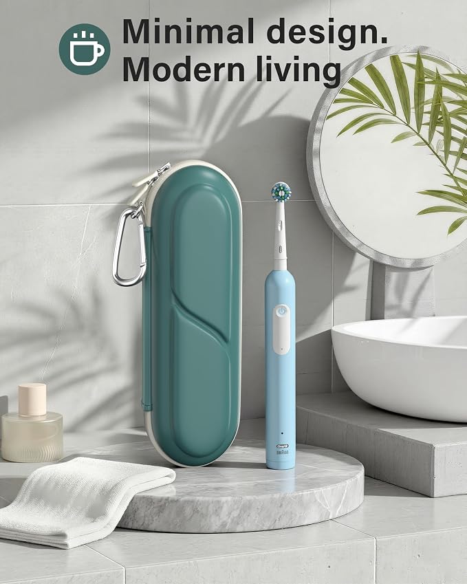 ProCase Toothbrush Travel Case for Oral-B/Oral-B Pro 1000 1500 5000 7000 7500 6000 9600/Philips Sonicare 4100 5100 1100 6100 5300 Oral-B iO Electric Toothbrush Portable Hard Container -Darkgreen - Image 7