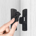 Barn Door Lock,Door Chain Lock,Storm Door Lock,90 or 180 Degree Flip Door Locks,Protect Privacy Sliding Gate Latch,Security Sliding Door Latch Lock for Cabinets,Bathroom,Garage(1Pack,Black) by starfa+lab