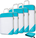 Gonex Compression Packing Cubes for Travel, Mesh Bags Luggage Organizers | Set of 4/5/6/7/10 for Essentials, Extensible, Fits 20"Carry-on Suitcases, See-through Mesh, Double Zipper Compression by Gonex