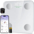 Smart Scale for Body Weight Digital Bathroom Scale with BMI Body Fat | Accurate Body Composition Scale for Home Families, Men, Women, the Elderly Use Weight Loss Tracking Compact Size 400lb by Ovutek
